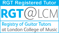 Online guitar lessons RGT and London College of Music registered guitar teacher